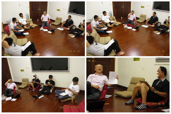台南地檢署觀護人室於105年07月19日(星期二) 辦理105年度「毒礙一生」諮商團體第六次課程。