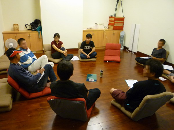 觀護人室於101年11月1日辦理「面對現實-談工作與專長」毒品戒癮團體