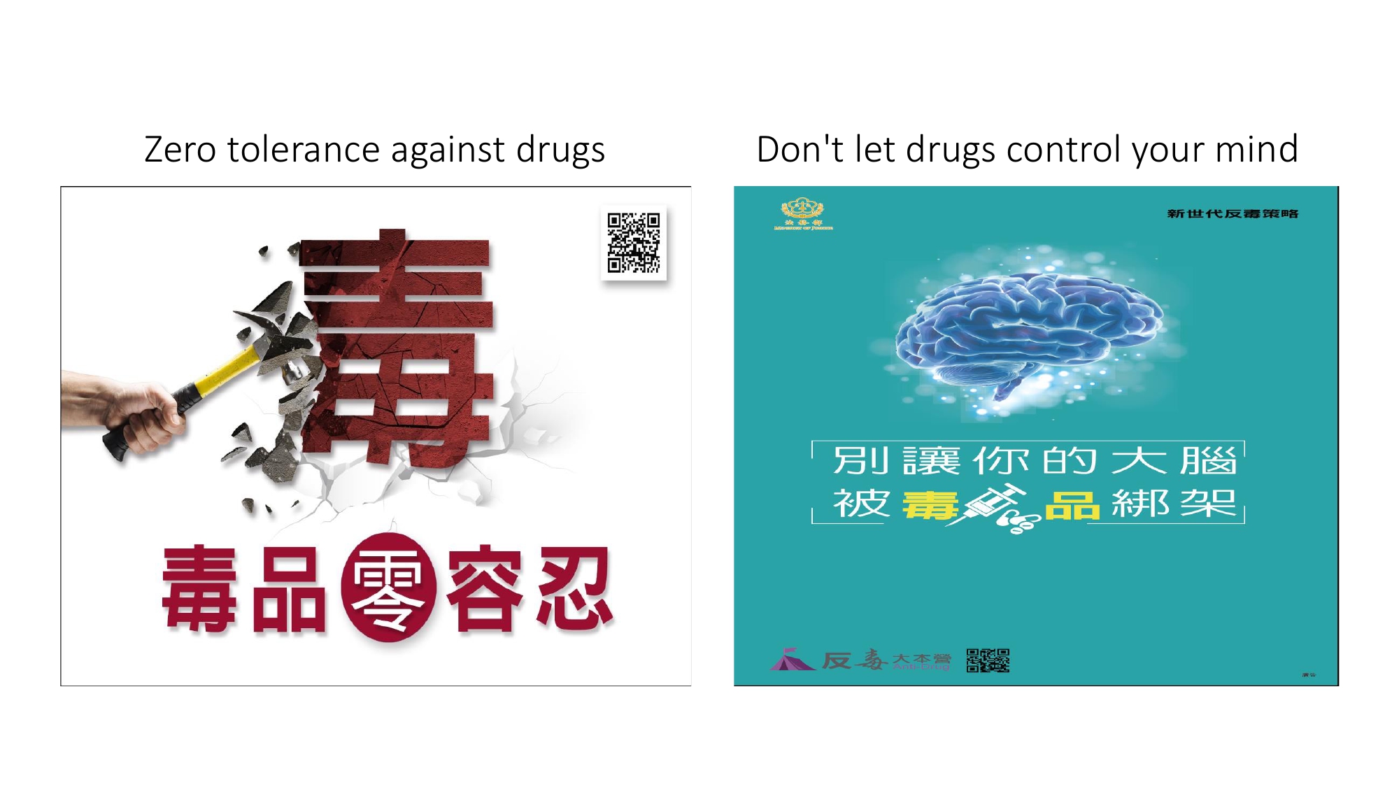 Zero tolerance against drugs